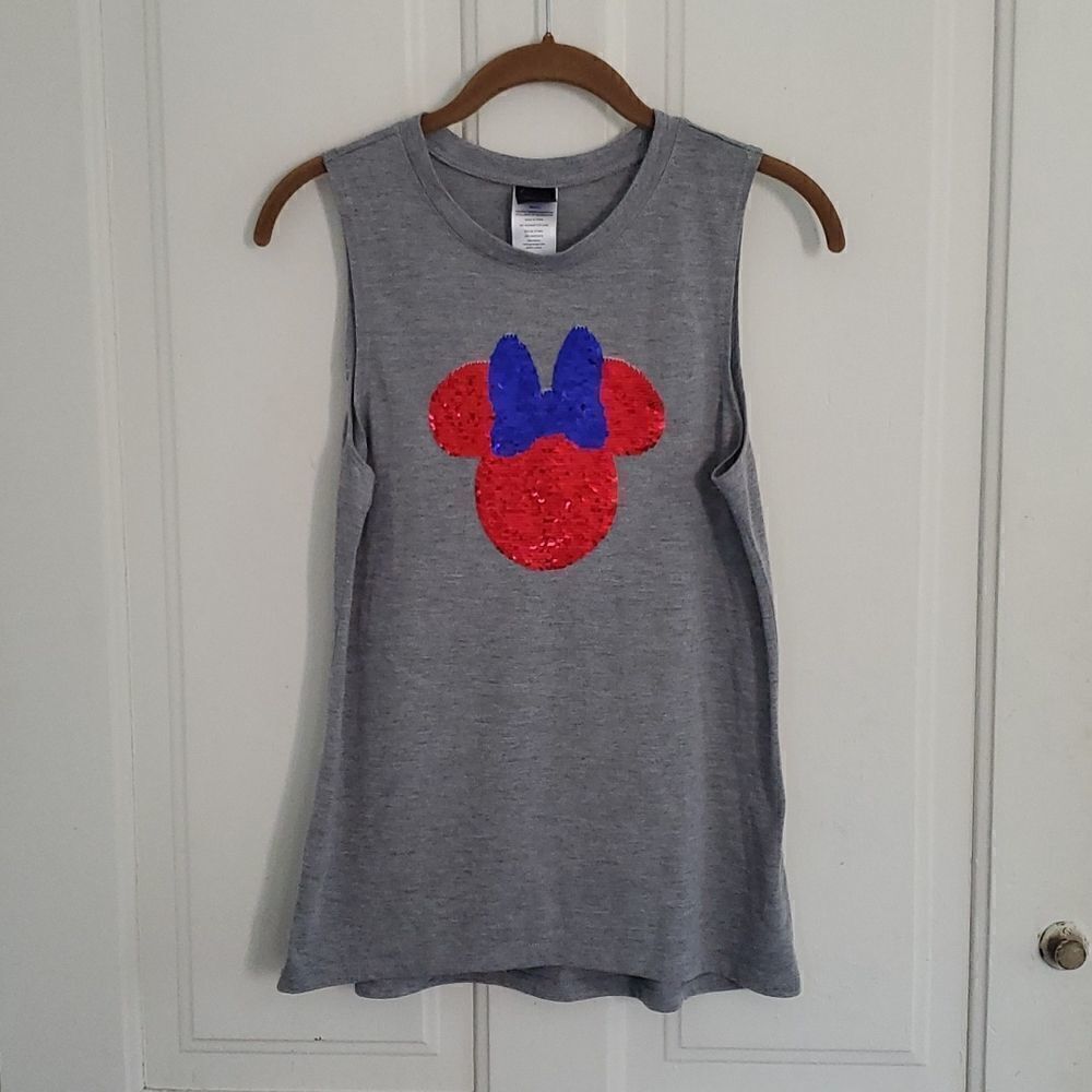 Minnie Mouse Double Sided Sequin Sleeveless Tee